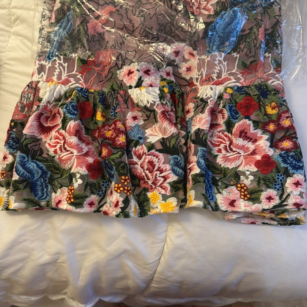 Dress the population Floral Corset midi Dress - Picture 9 of 10